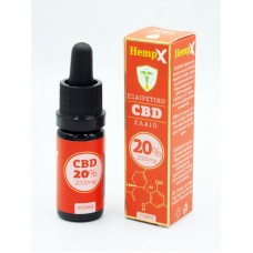 HEMPX CBD OIL 20%, 2000MG ΕΚΧΥΛΙΣΜΑ ΚΑΝΝΑΒΙΔΙΟΛΗΣ 10 ML