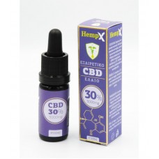 HEMPX CBD OIL 30%, 3000MG ΕΚΧΥΛΙΣΜΑ ΚΑΝΝΑΒΙΔΙΟΛΗΣ 10 ML